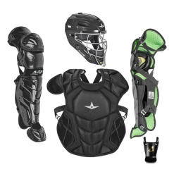 All-Star S7 Axis Pro Catcher's Complete Set - Solid Colors - NOCSAE Certified - Intermediate (Ages 12-16)