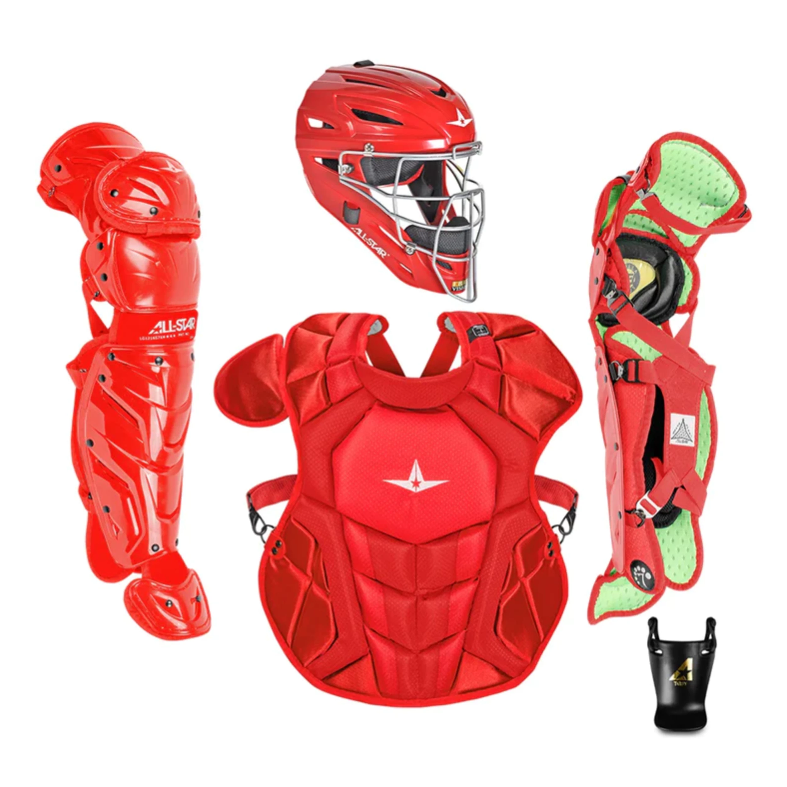 All-Star S7 Axis Pro Catcher's Complete Set - Solid Colors - NOCSAE Certified - Youth (Ages 9-12) - Image 2