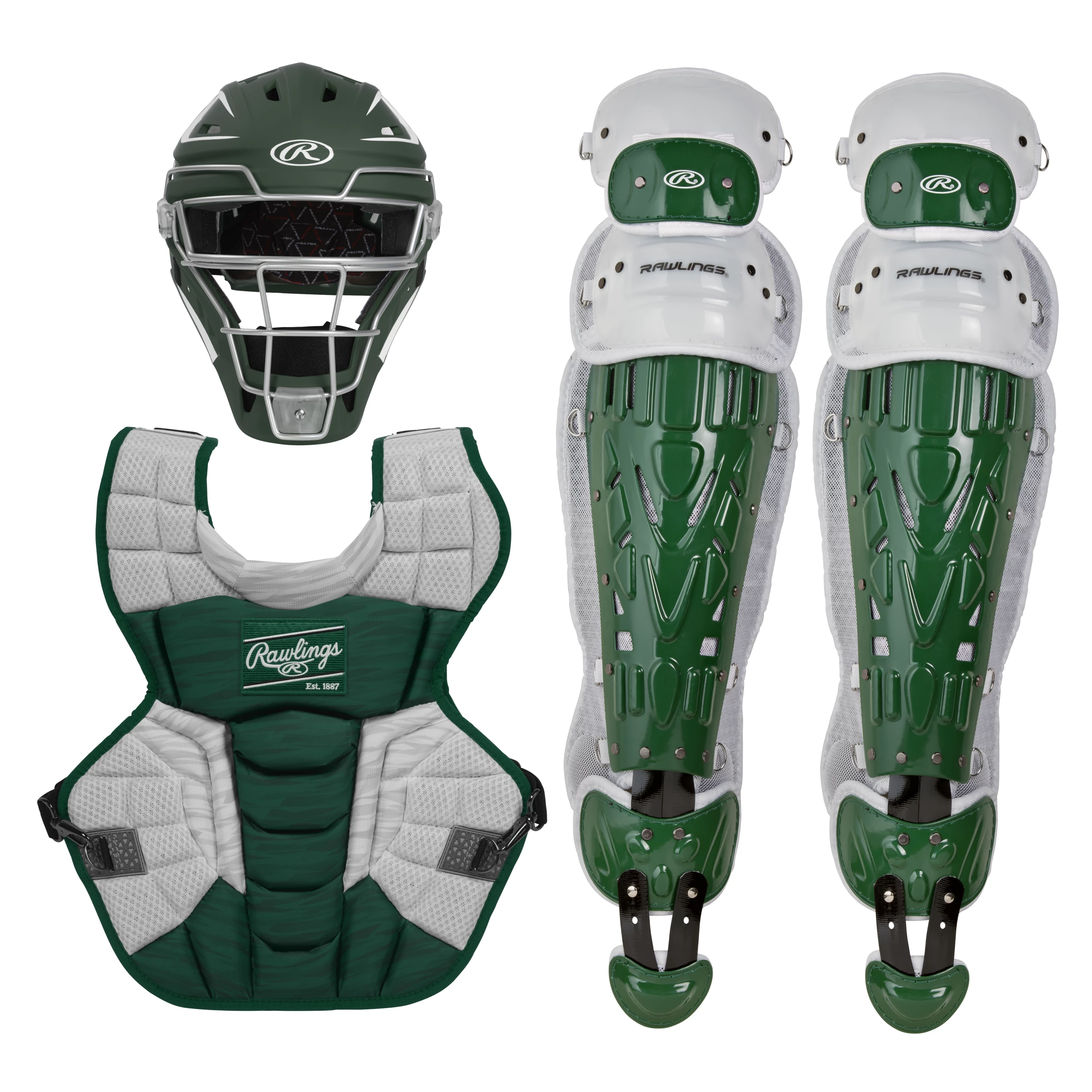 Rawlings Velo 2.0 Catcher's Complete Set - NOCSAE Certified - Intermediate (Ages 12-15) - Image 3