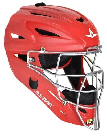 All-Star MVP2510 Solid Matte Catcher's Helmet - Youth - Image 4