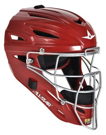 All-Star MVP2500 Solid Molded Catcher's Helmet - Image 3