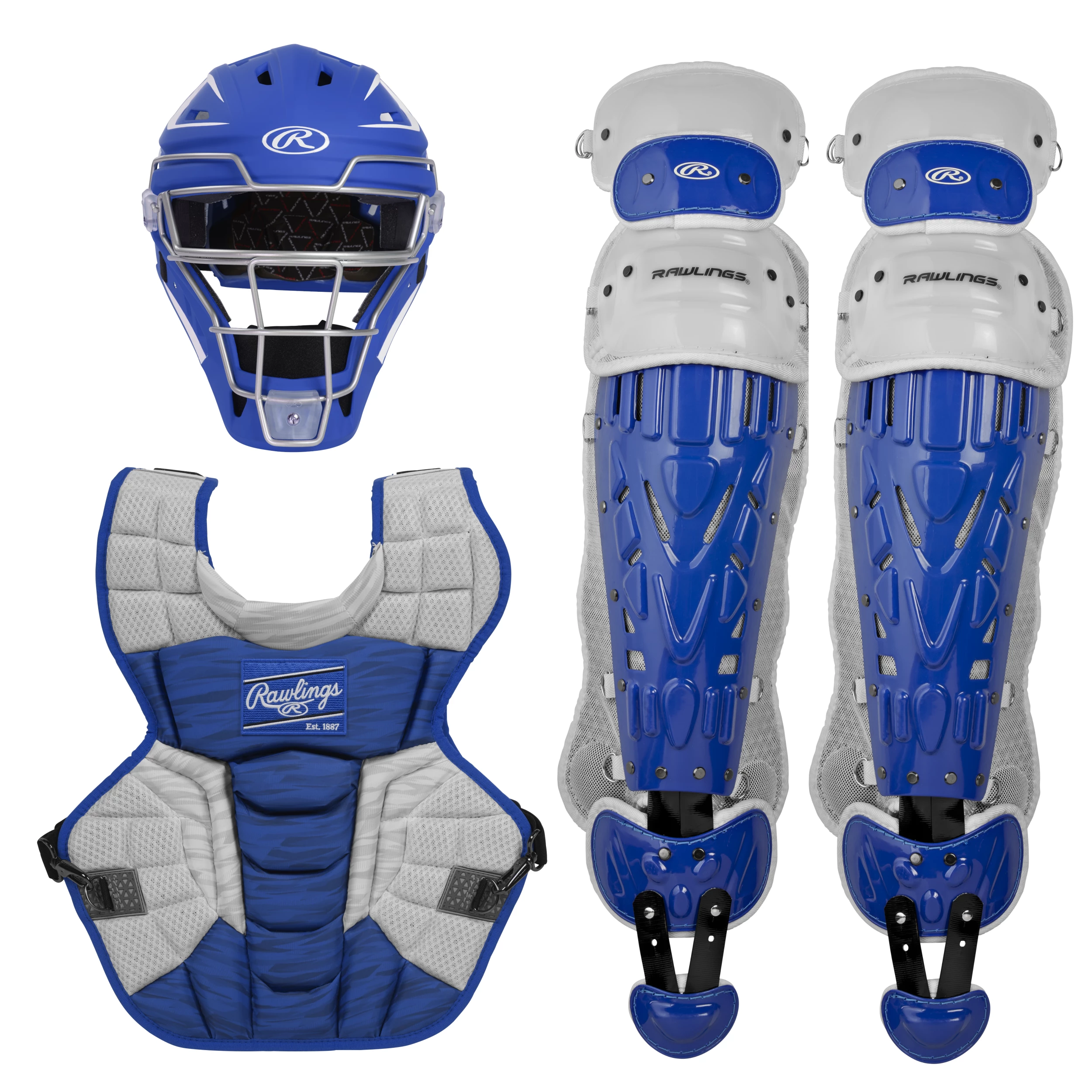 Rawlings Velo 2.0 Catcher's Complete Set - NOCSAE Certified - Intermediate (Ages 12-15) - Image 4